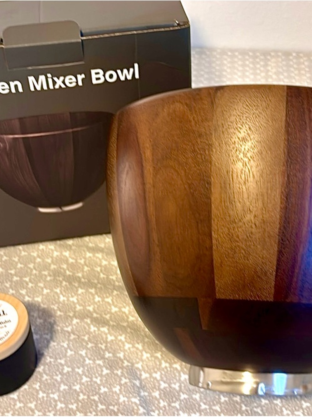 5Qt Wood Bowl For KitchenAid Stand Mixers (Brand New)